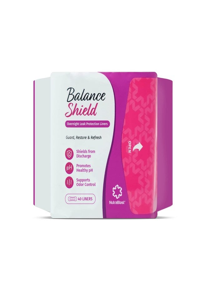NutraBlast Balance Shield Panty Liners - Discharge & Odor-Proof Layers (180mm, 40-Pack) - Image 1
